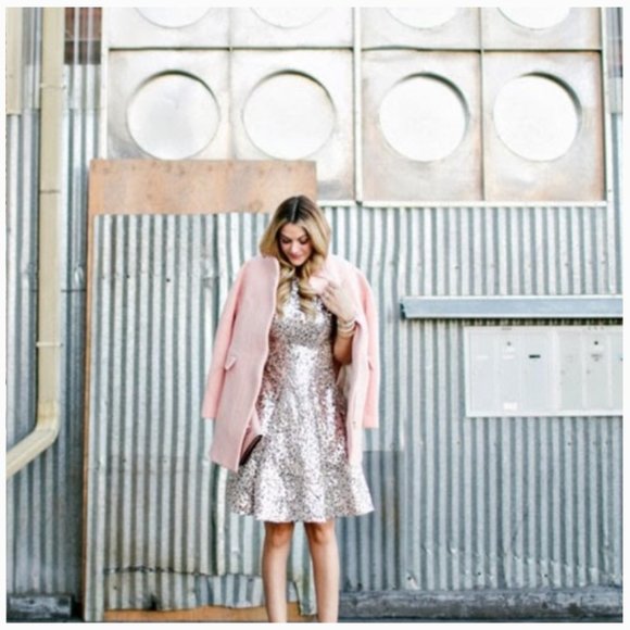 kate spade emma sequin blush dress size 6 nwt - Picture 9 of 13